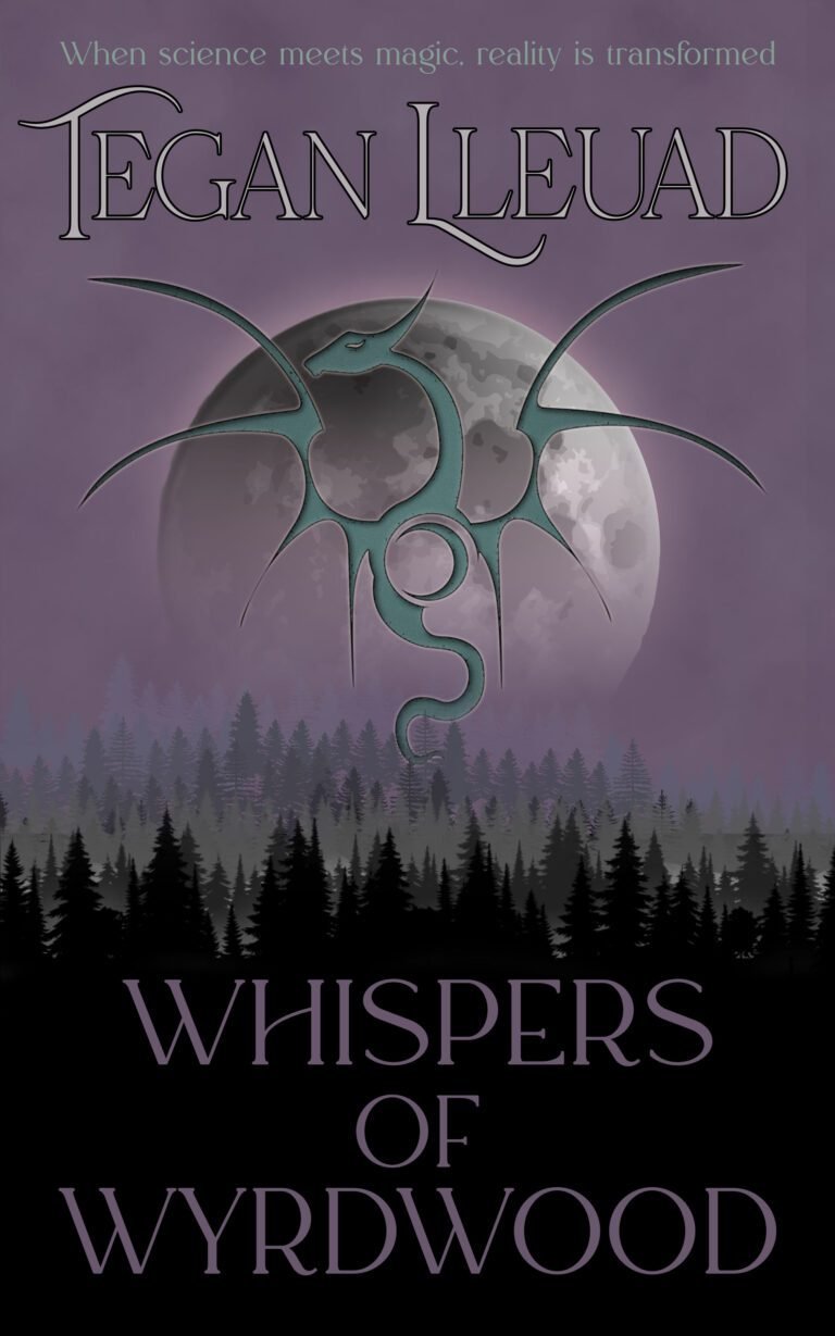 book cover - "Whispers of Wyrdwood" by Tegan Lleuad